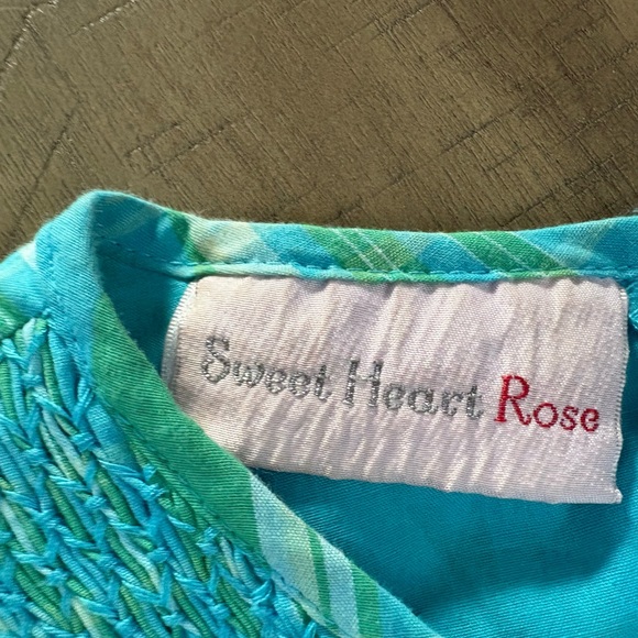 Charming Blue Green plaid smocking long girls Dress size 10 Easter wedding - Picture 8 of 8